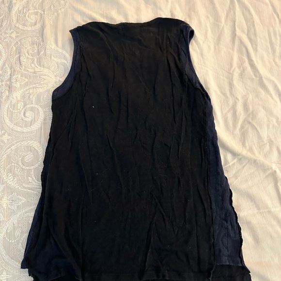 Sandro Linen Tank Distressed Hem - Picture 4 of 4